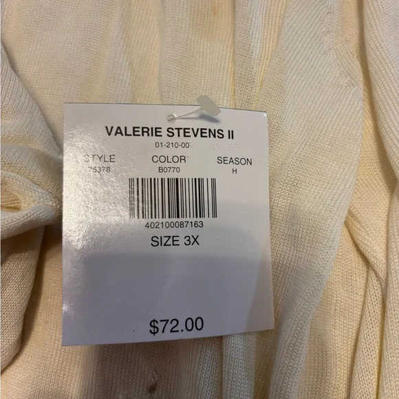 Silk Valerie Stevens Ivory Floral Cardigan Set - Picture 10 of 10